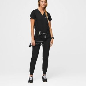 Figs black Zamora large/tall jogger scrub pants